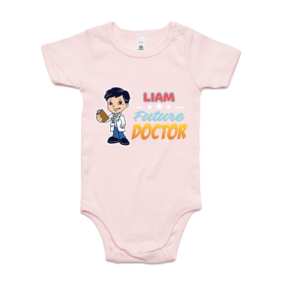 Thumbnail: Personalised Baby Onesies - Future Doctor