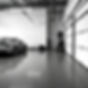 monochrome image of an garage with an epoxy floor.jpg