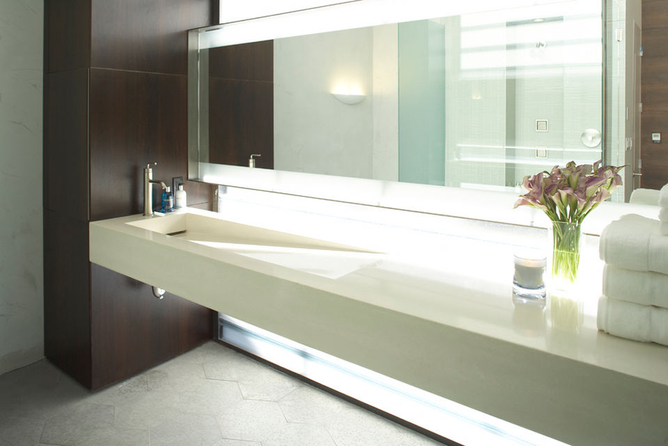 Sleek and Bright Bathroom