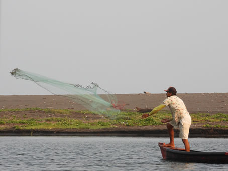 Fishing the traditional way, with local people.