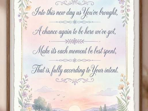 A Prayer for a New Day
