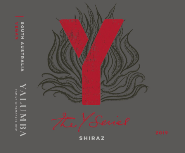 Wine label for Yalumba Y Series Shiraz