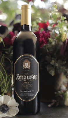 Bottle of Ferguson Crest wine.