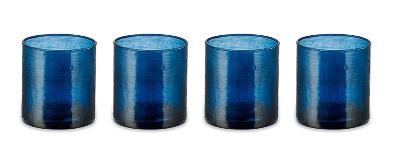 Yala Hammered Tumbler - Indigo (Set of 4)