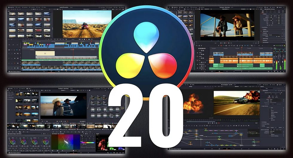 Blackmagic DaVinci Resolve Studio 20 - Win | Licença Vitalícia