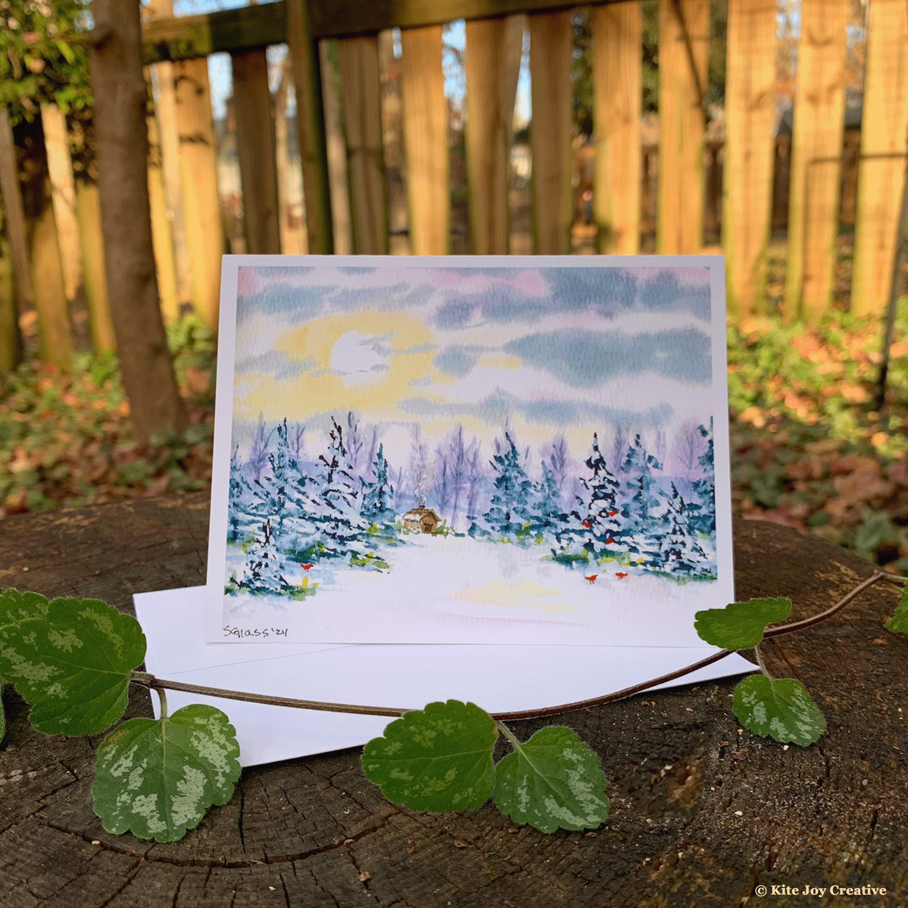 Cozy Cabin Note Card