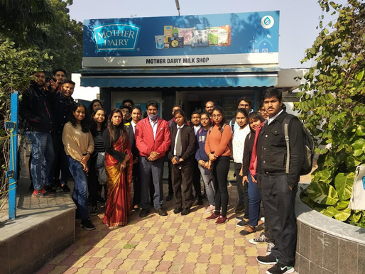 United Group of Institutions's Students Visit Mother Dairy's Biggest Plant in Delhi