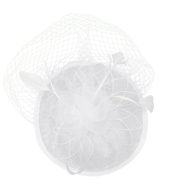 Thumbnail: 2025 green feather fascinator