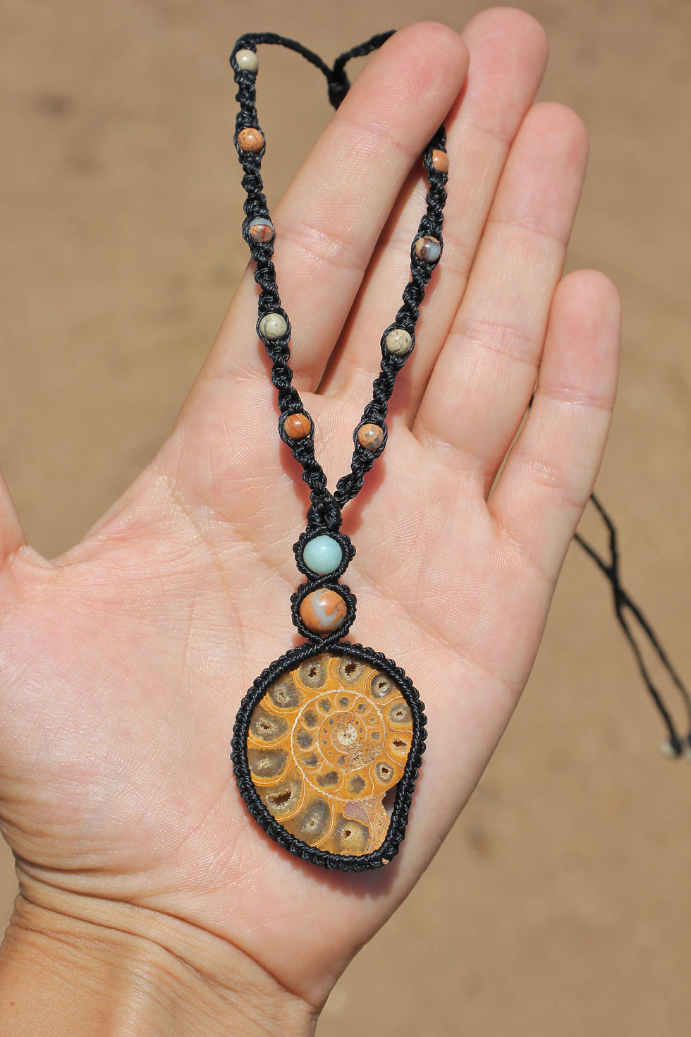 Thumbnail: Ammonite & Jasper Triple - Black