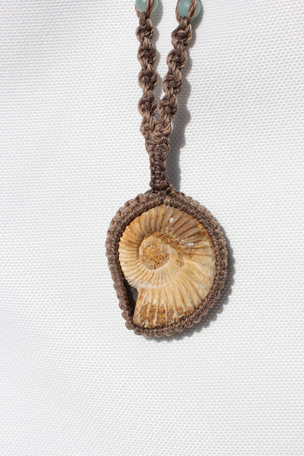 Thumbnail: Ammonite Fossil & Amazonite - Light Brown