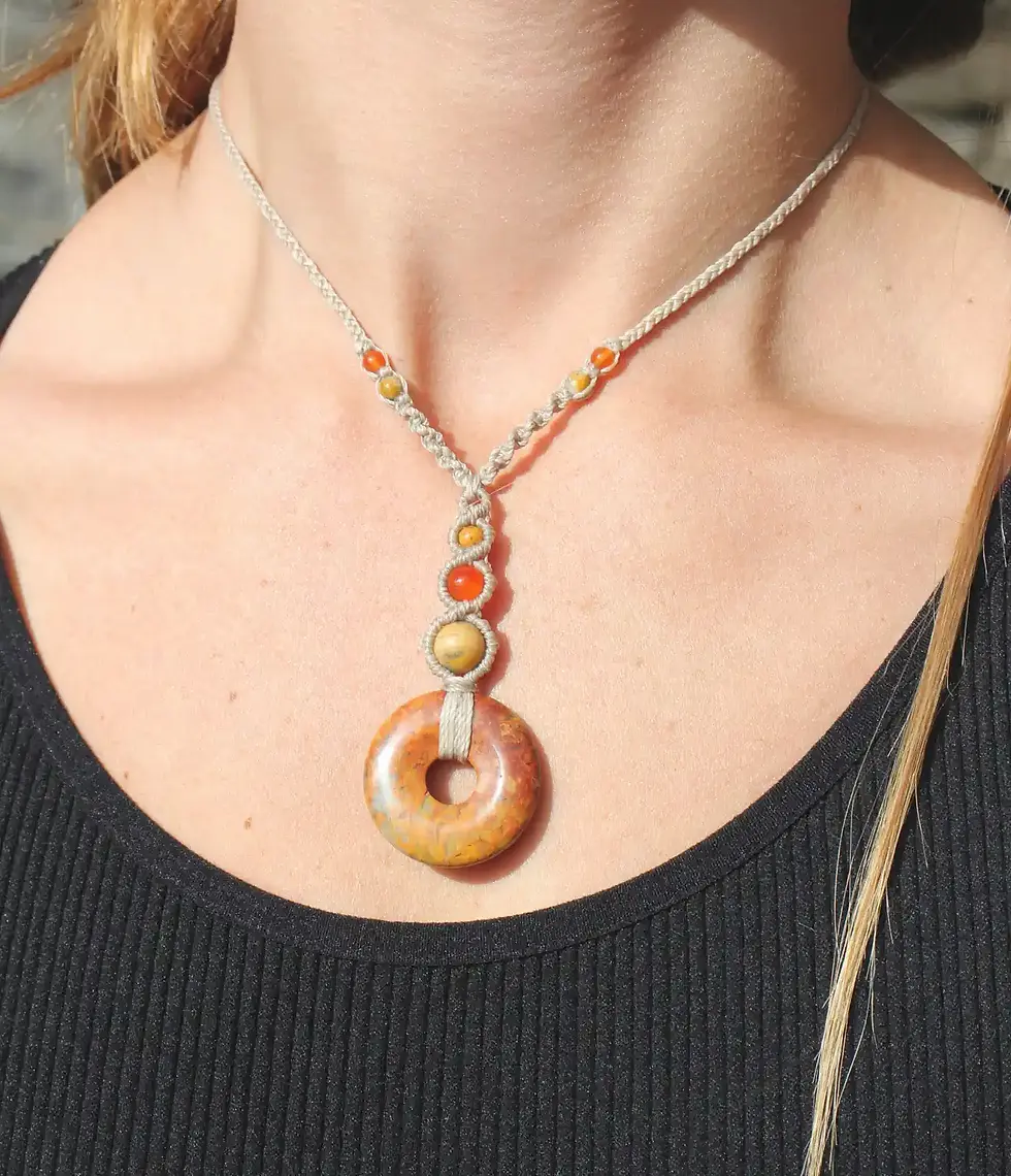 Thumbnail: Crazy Lace Agate & Carnelian - Beige