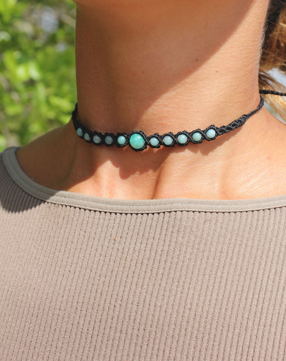 Thumbnail: Amazonite Choker - Black