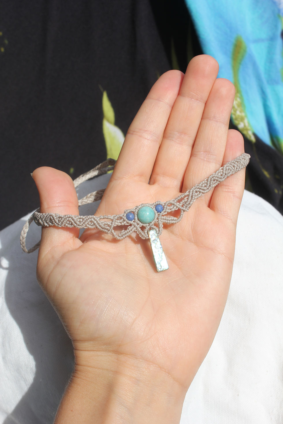Thumbnail: Paua Shell & Amazonite Choker