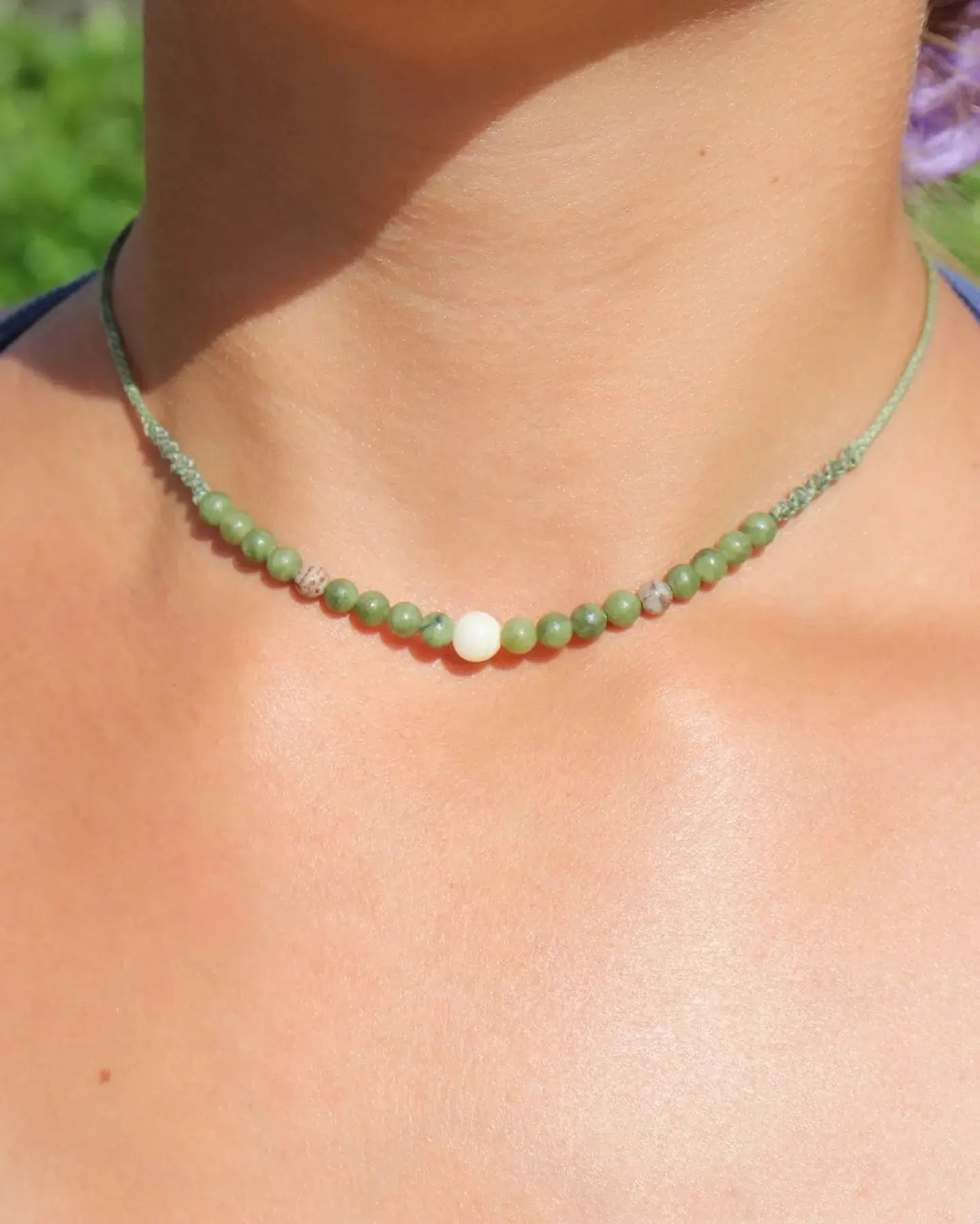 Jade & Agate Mini Choker