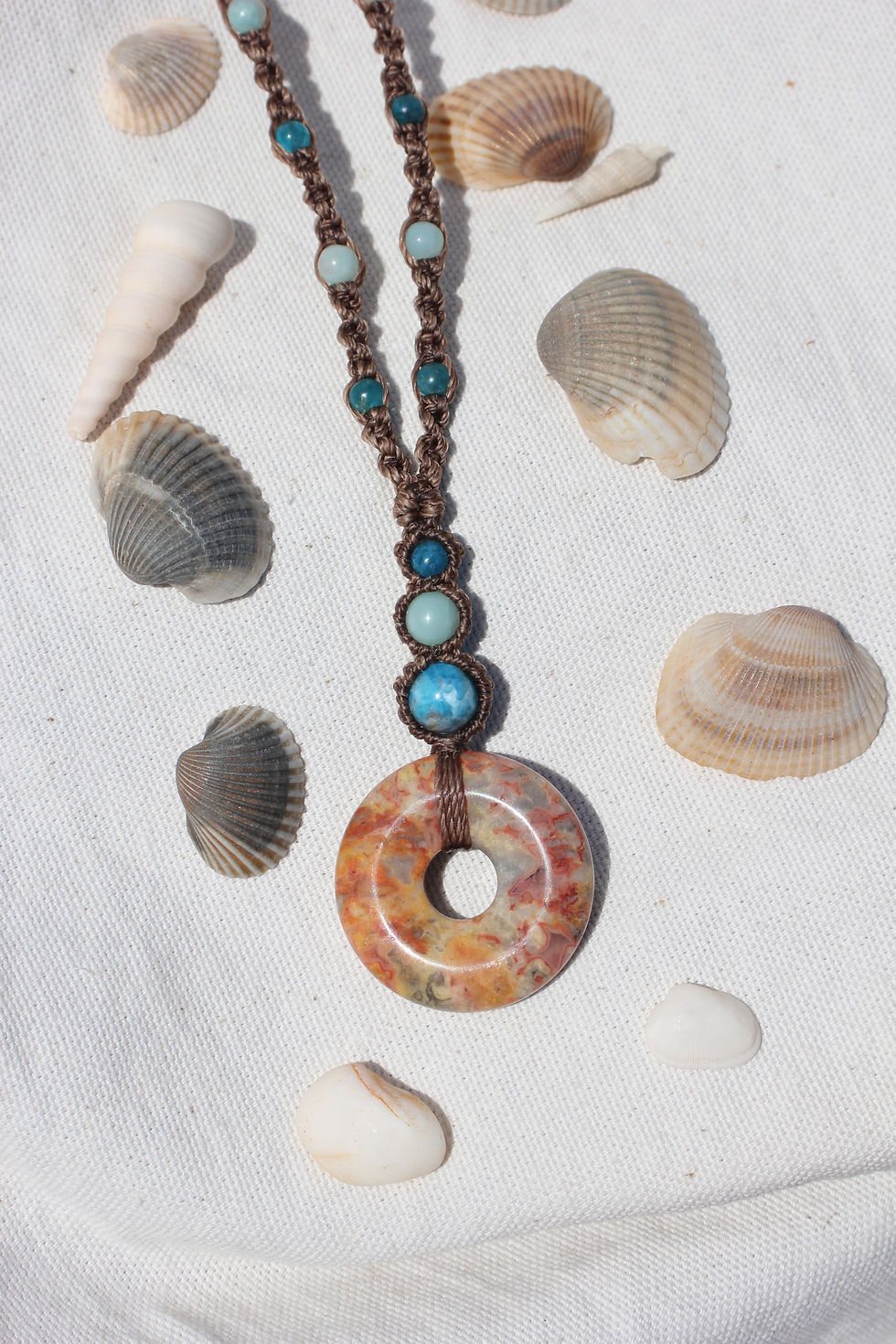 Thumbnail: Crazy Lace Agate & Apatite - Light Brown