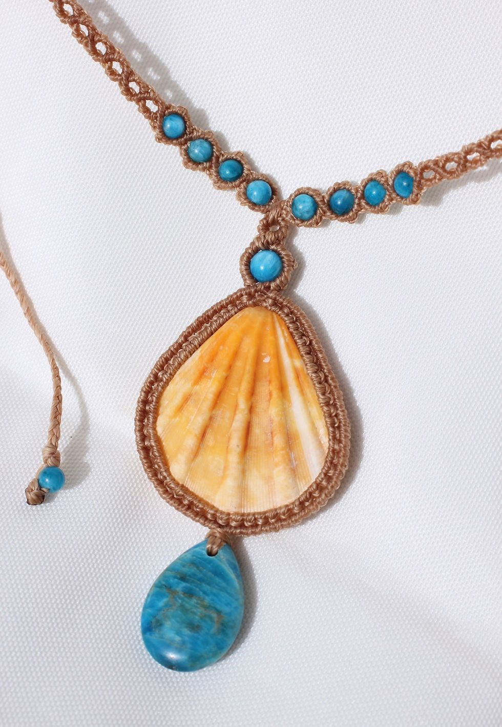 Thumbnail: Scallop Shell & Apatite - Light Tan