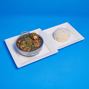 Stewed Goat Lunch
