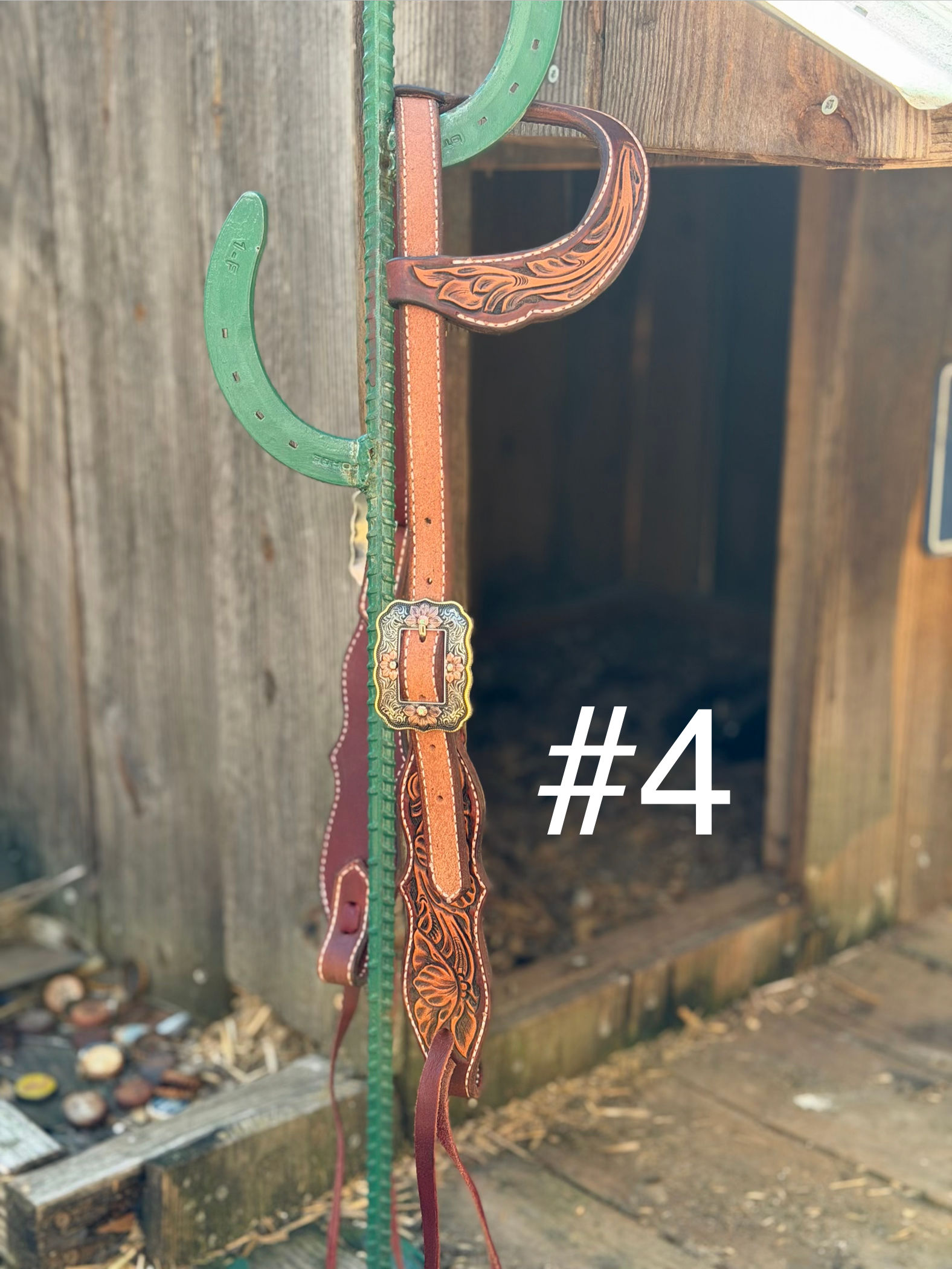 Slide Ear Rough Out, Dark Brown and Natural 