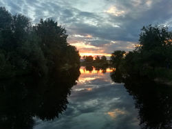 Atardecer desde el puente