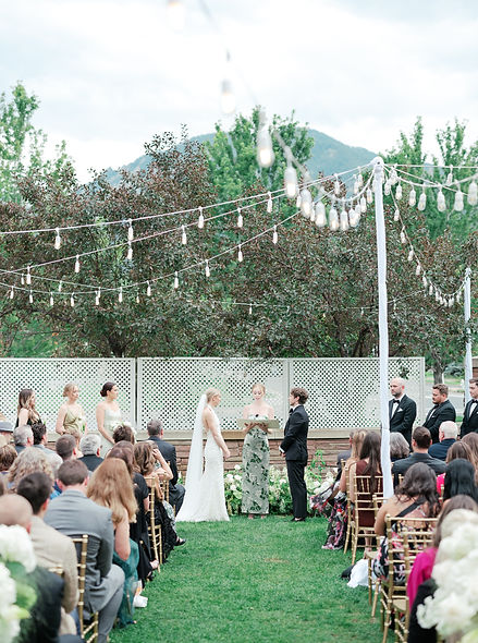 A wedding ceremony at the st julien colorado