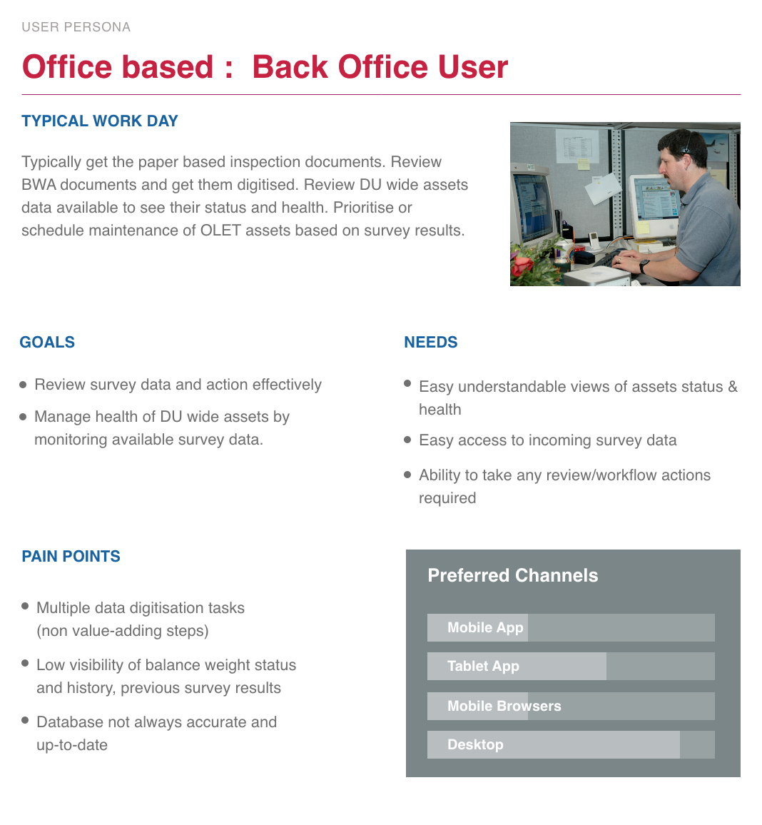 User persona 2: Back-office inspector