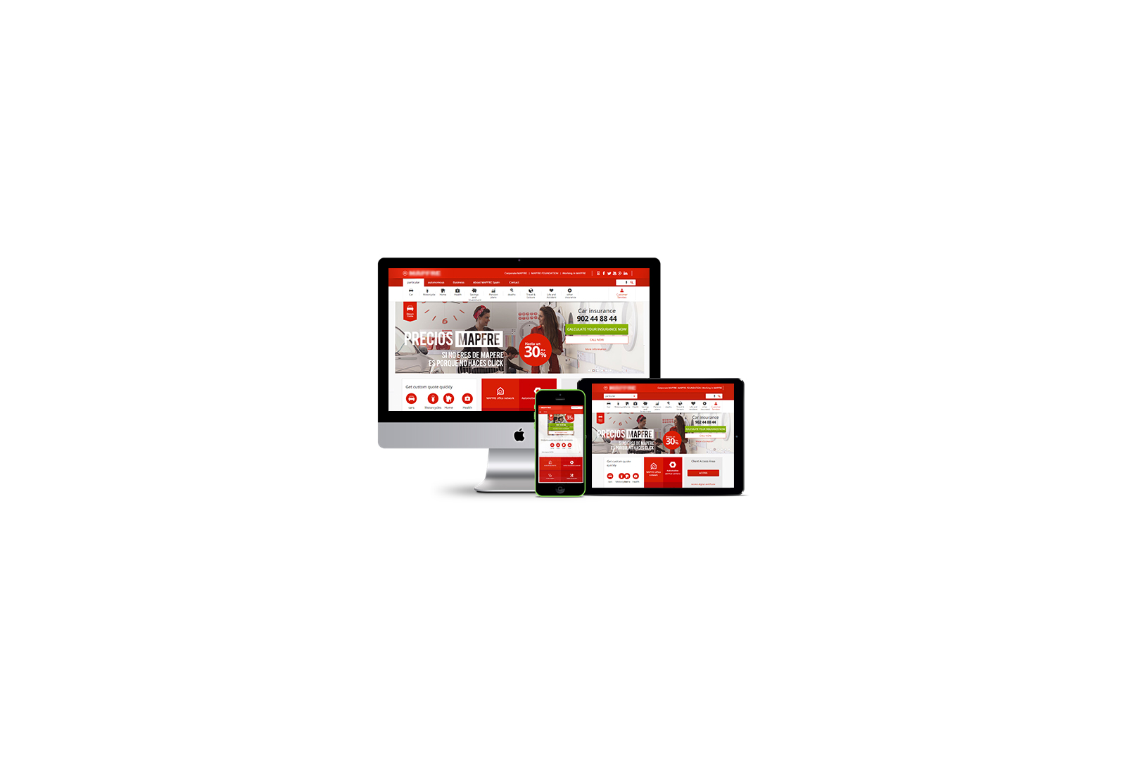 MAPFRE auto insurance online bind redesign hero visual