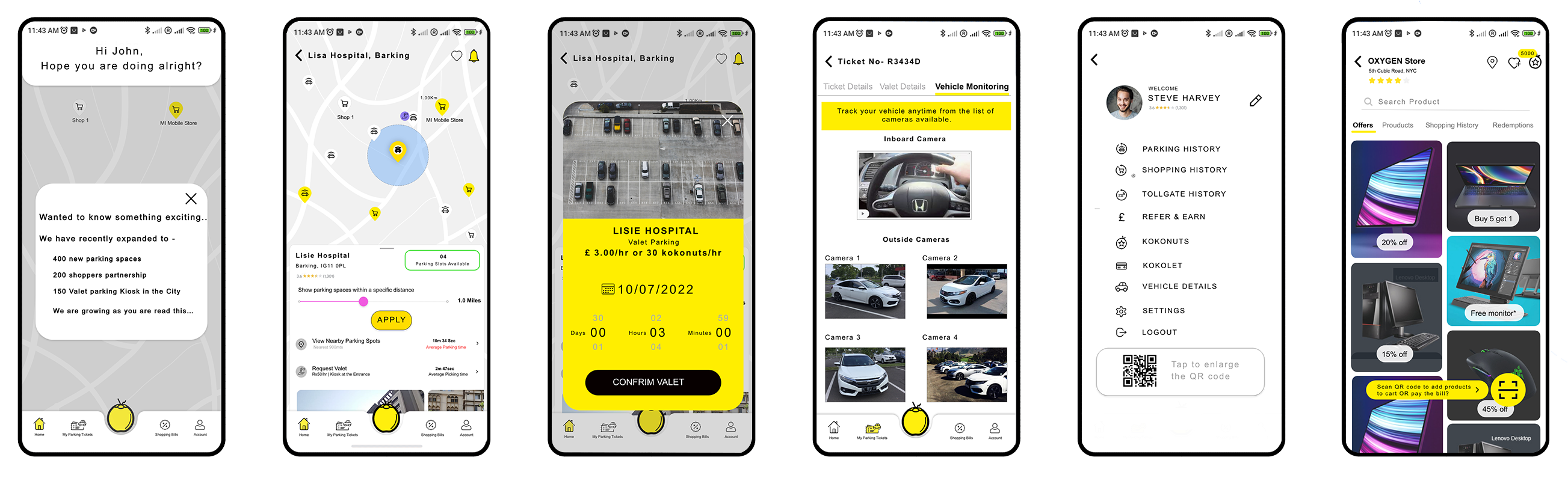 Final UI — hi-fi screens delivered to development