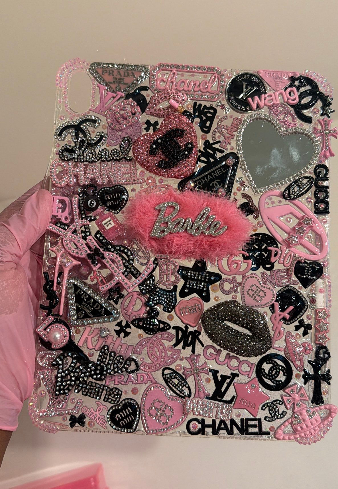 BlackPink Bling Freestyle iPad Case (Ready To Ship)