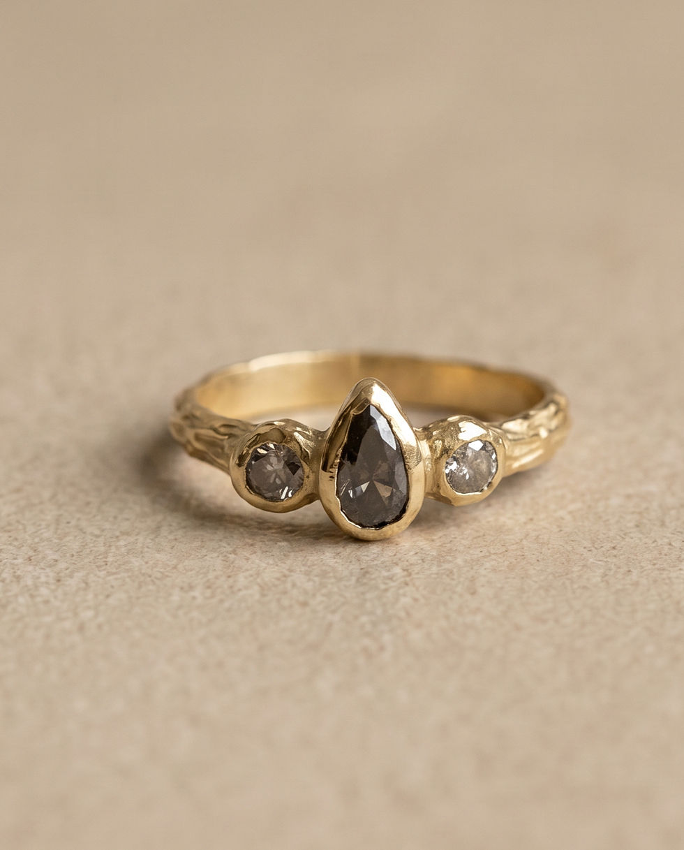 Thumbnail: Odette  Ring · 10K Gold · Black Diamond