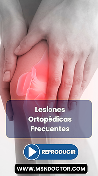 Lesiones Ortopédicas Frecuentes