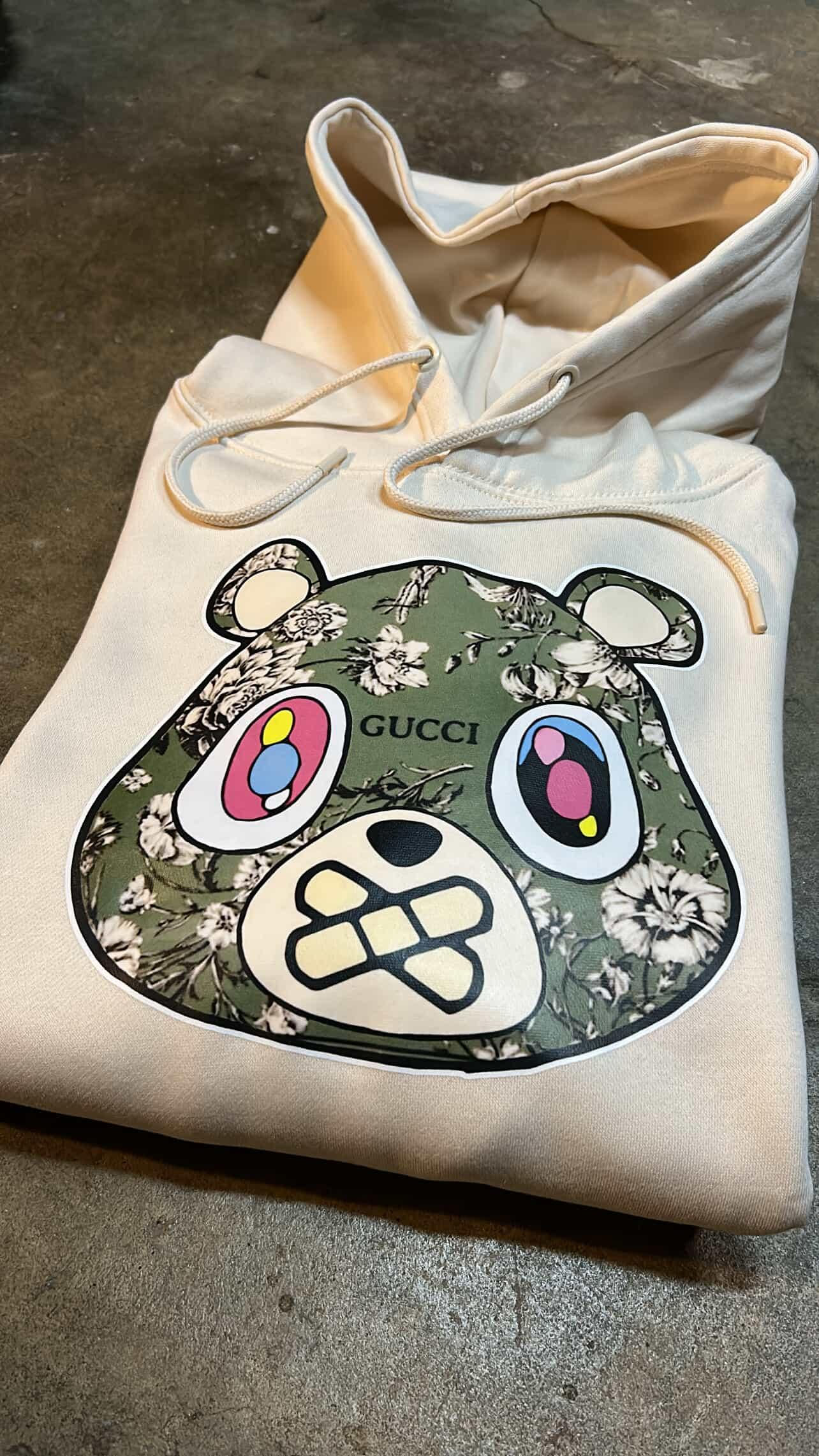 Cream "GG Woods Bear" Hoodie