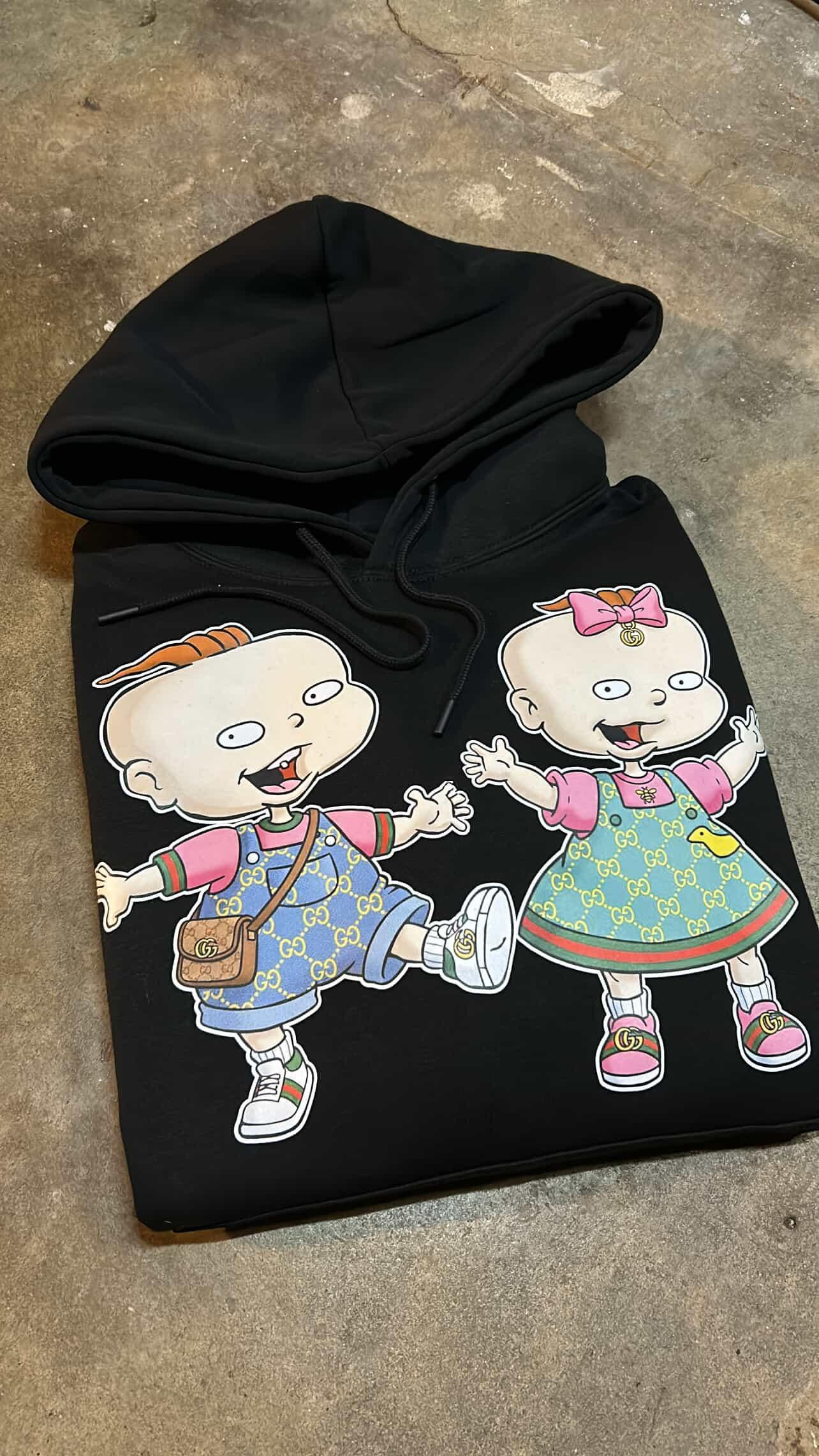 Black "GG Phil & Lil" Hoodie
