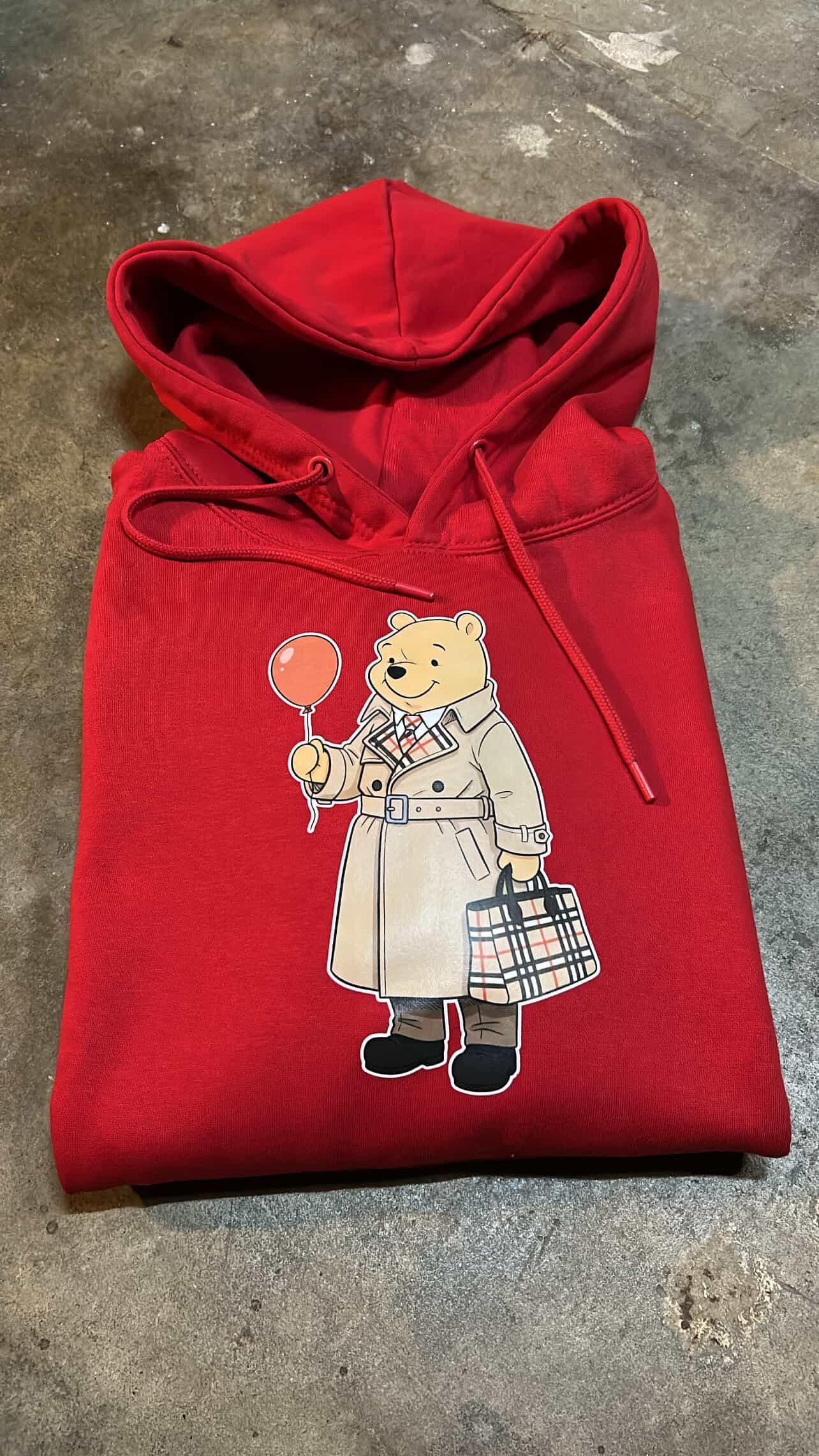 Red "BB Winnie Trench" Hoodie