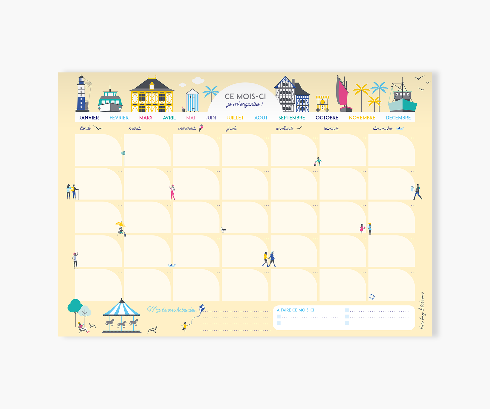 Planner Mensuel | Bretagne