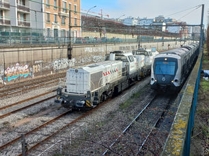 Un train de travaux sur le RER A
