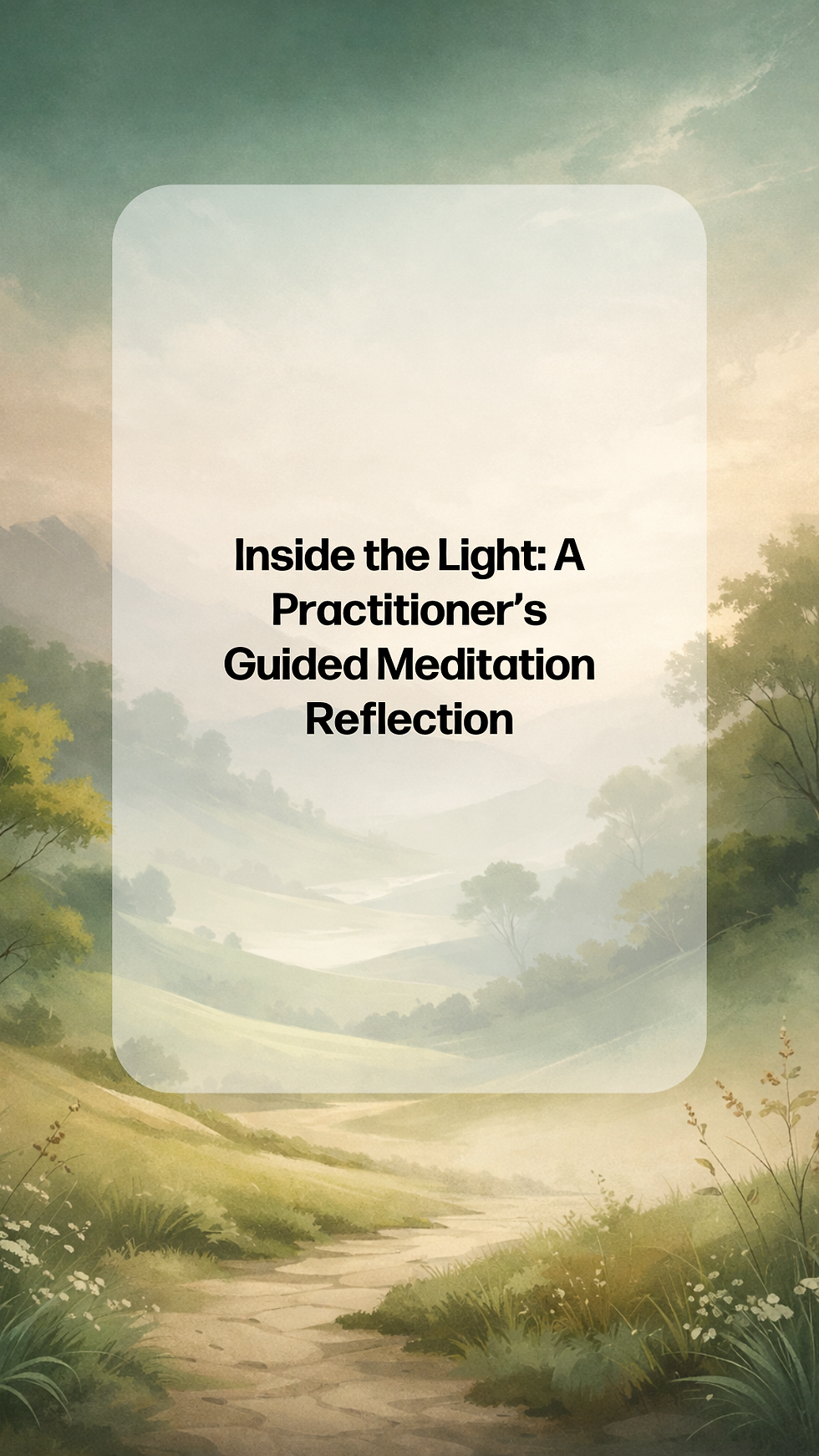 Inside the Light: A Practitioner’s Guided Meditation Reflection