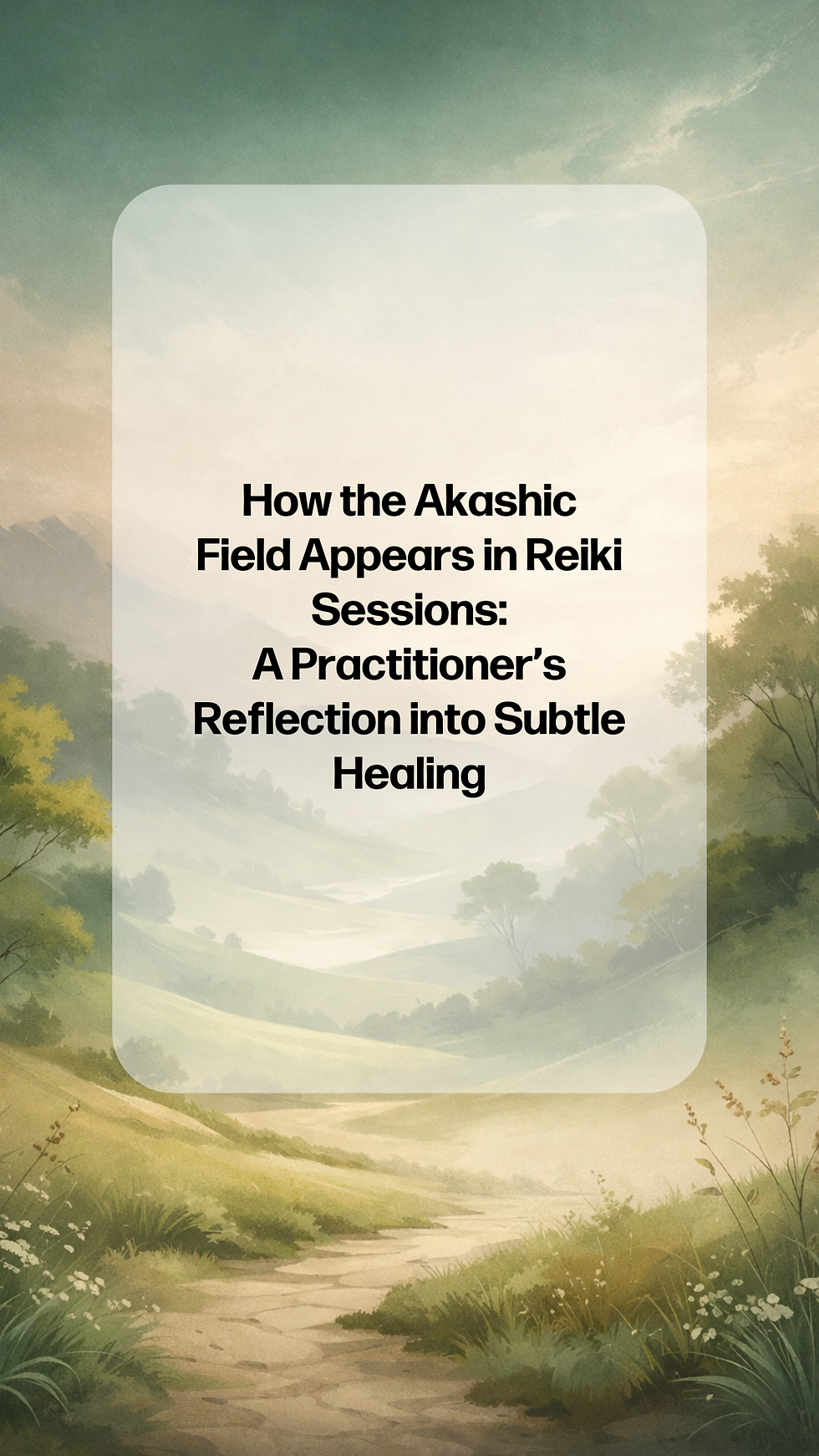 How the Akashic Field Appears in Reiki Sessions: A Practitioner’s Reflection into Subtle Healing