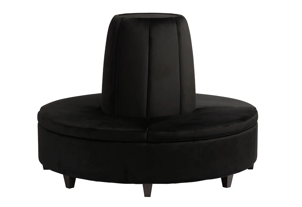 Miniature : French Country Style Wooden Frame Event Wedding Round Sofa, Party for Rent Event