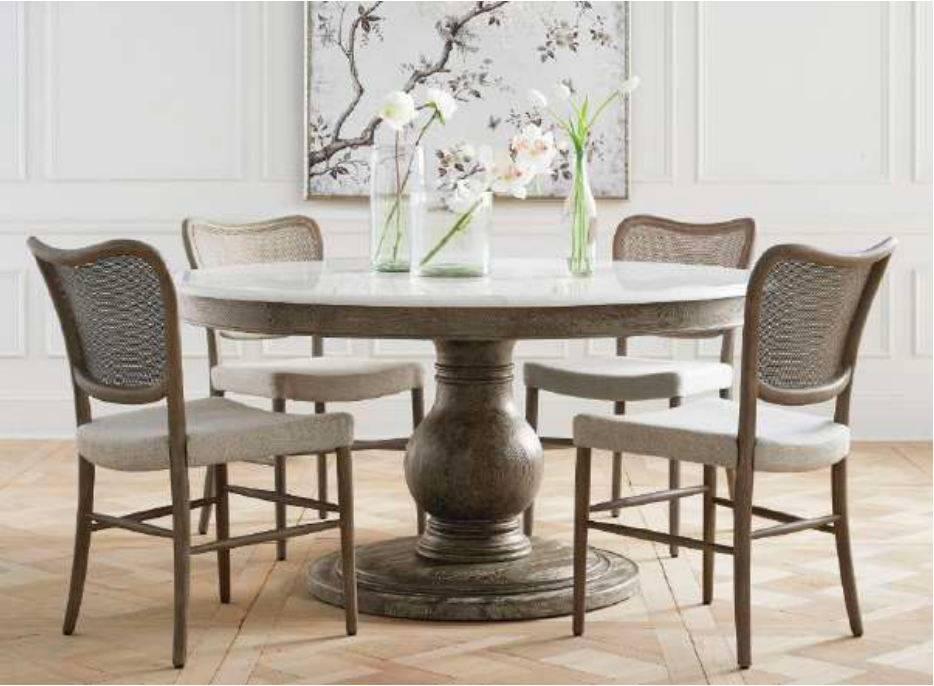 Miniatura: Sillas de comedor sencillas de madera y lino de alta calidad con nuevo diseño