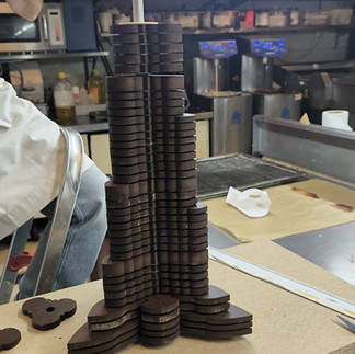 Edificio Burj Khalifa chocolate creación
