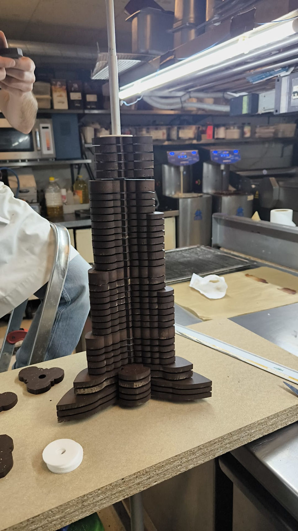 Edificio Burj Khalifa chocolate creación
