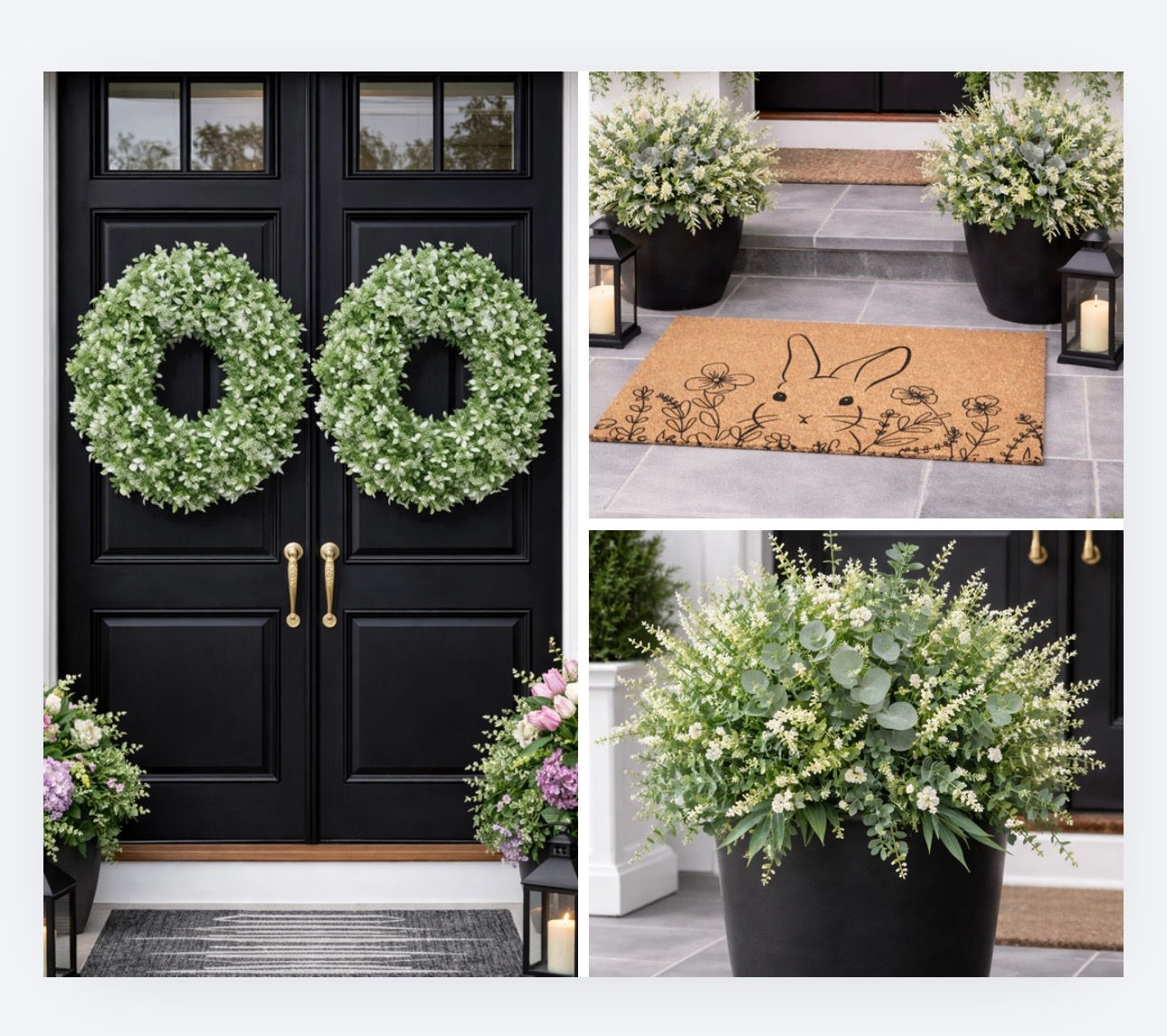 Deluxe Front Porch Kit Complete Exterior Seasonal Style Spring Design 