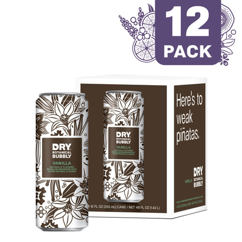 DRY Vanilla Botanical Bubbly in a can