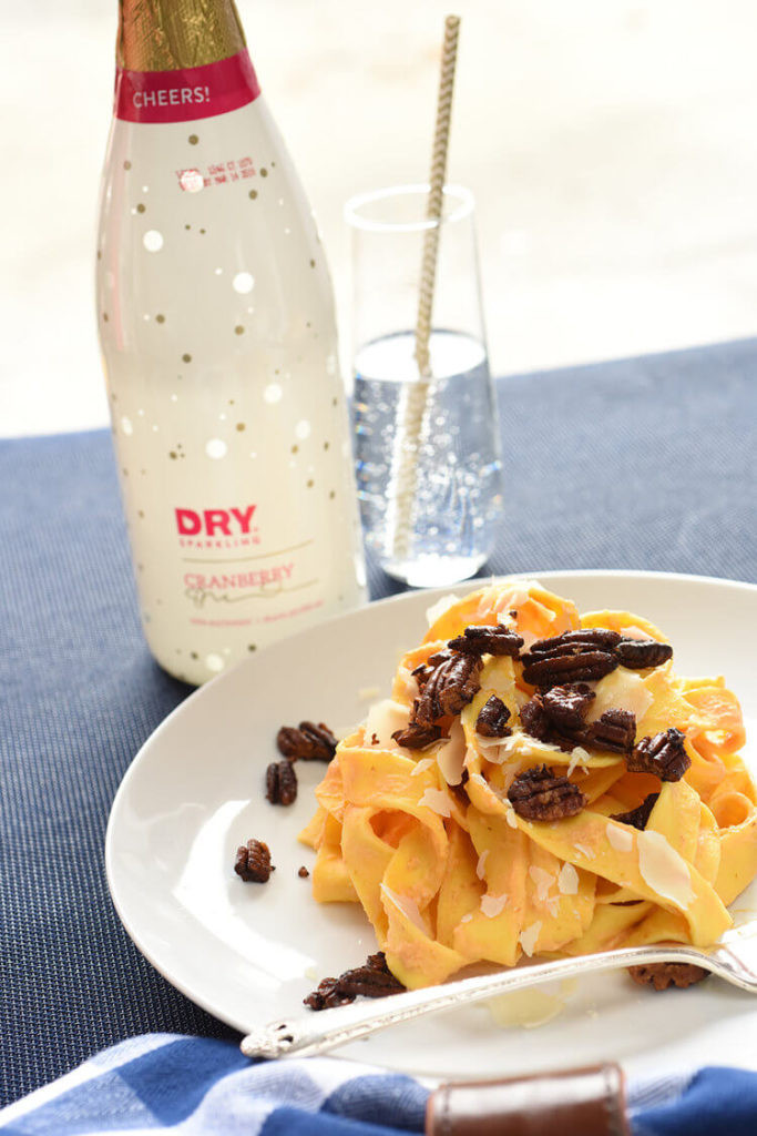 Pumpkin Pasta with Toasted Pecans