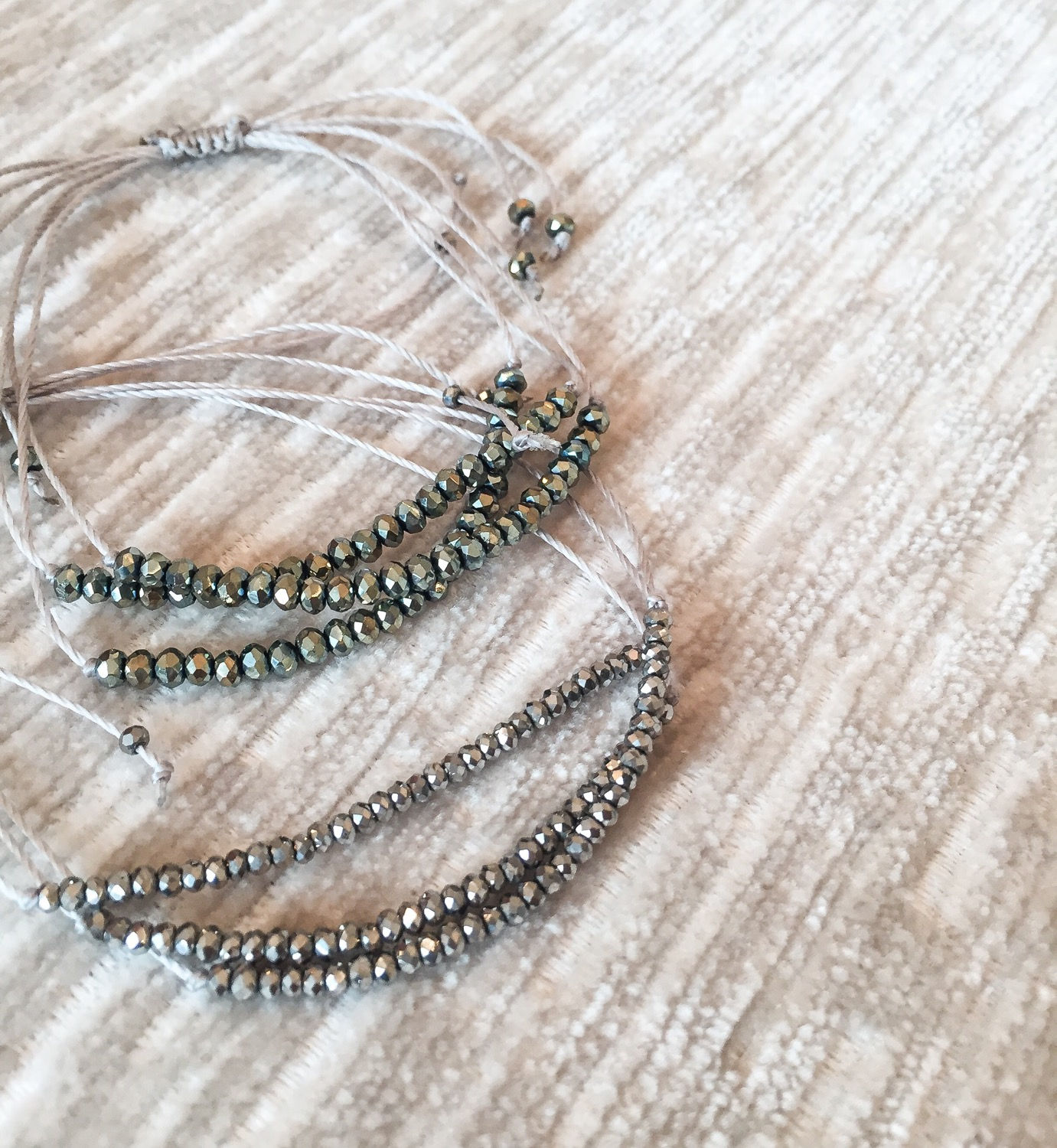 SADE Grey Friendship Bracelet