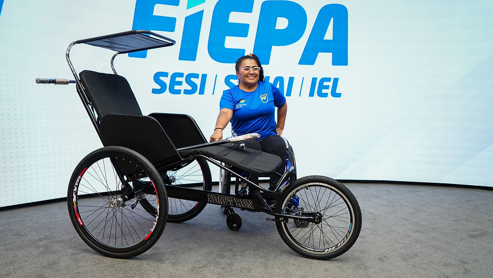 SESI Pará entrega handbikes e triciclos adaptados para PCDs sorteados no Passeio Ciclístico de Belém