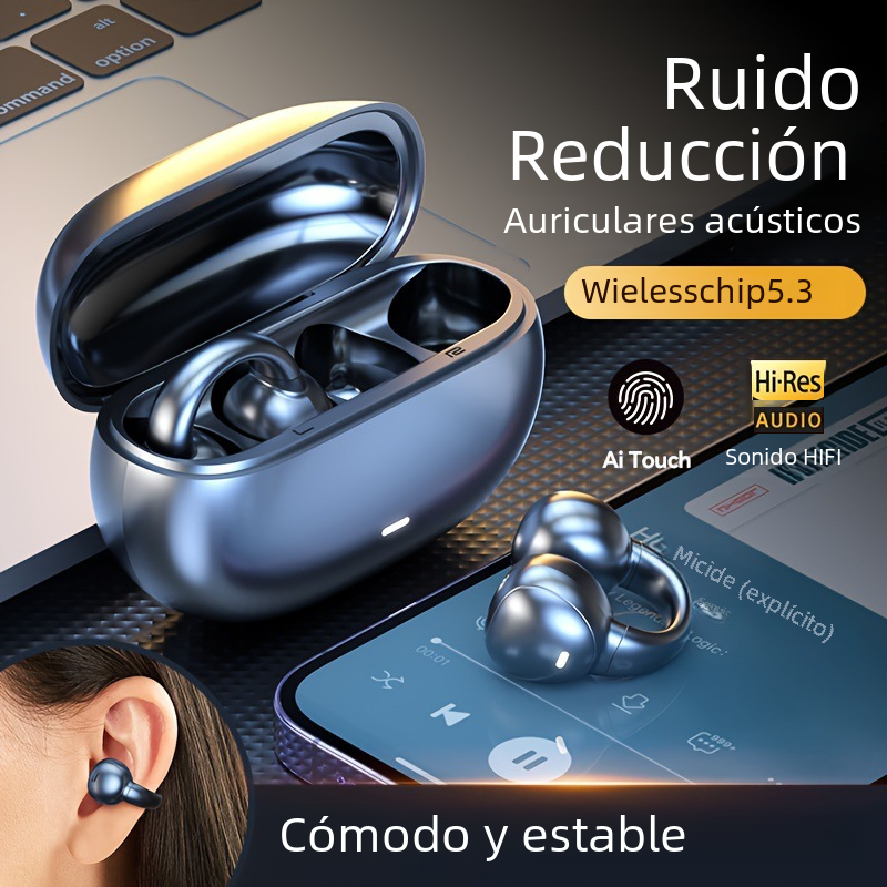 Thumbnail: M55 Bone Conduction Bluetooth Earphones for Sports