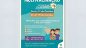 Dia D de Multivacinação neste Sábado (18) com Atendimento Estendido e Serviços Extras de Saúde.