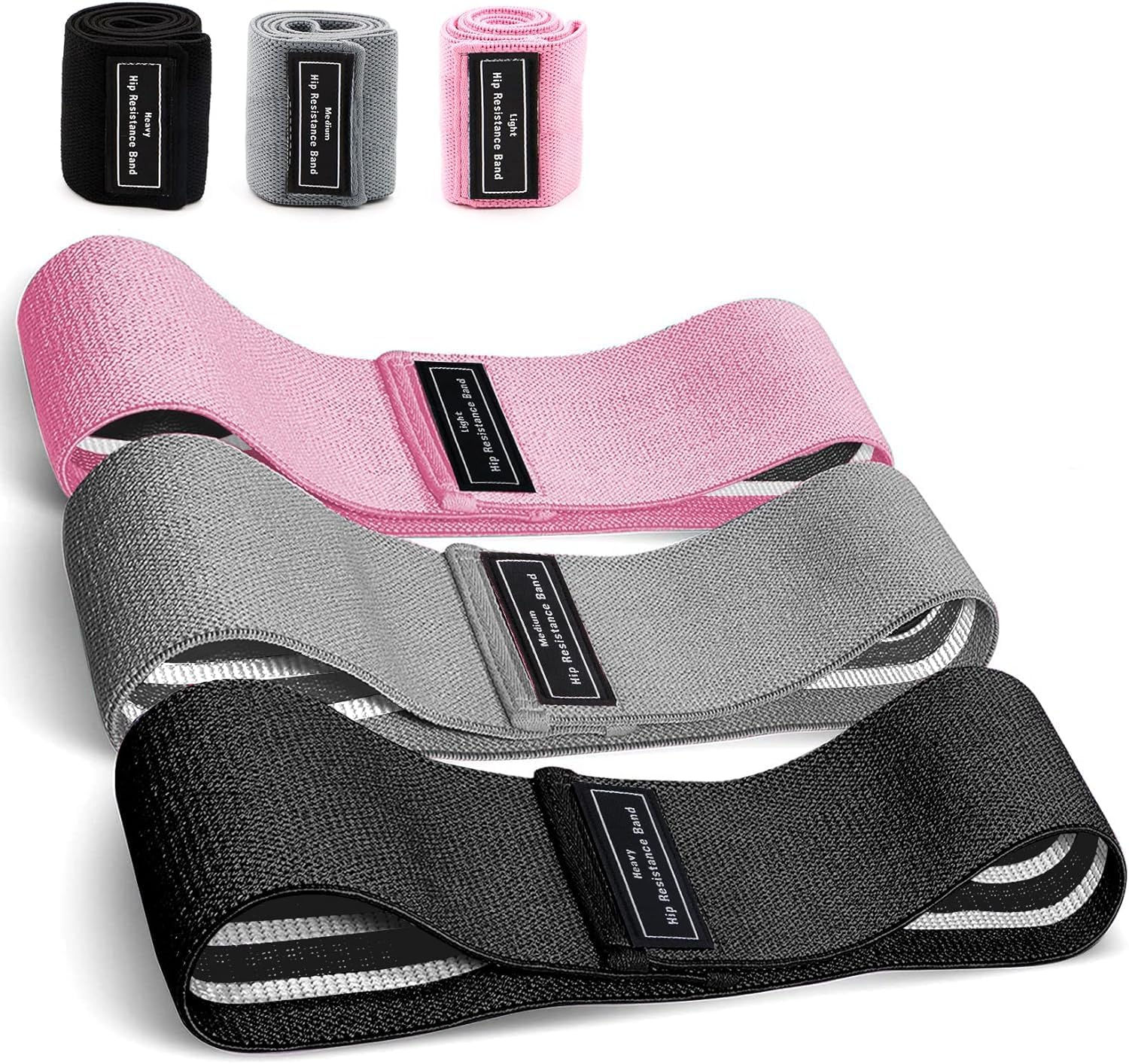 Three fabric resistance loop bands