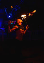 Fire eating fire breathing circus performer dallas